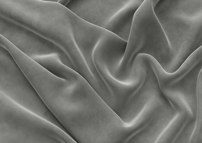 Odessa Velvet, Slate - Twist&Fit Roman Blind - Image 4